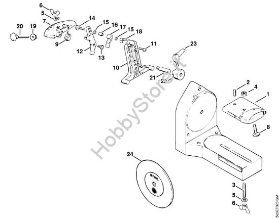 Supporto orientabile per seghe circolari USG USG brand Stihl